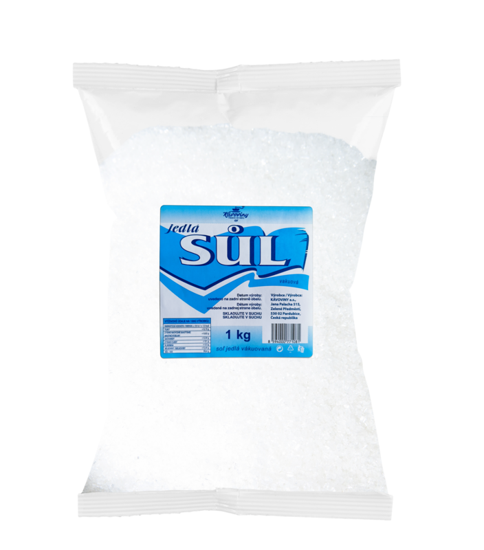 Sůl jedlá vakuovaná 1 kg